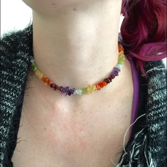 Chakra Choker Genuine Stones