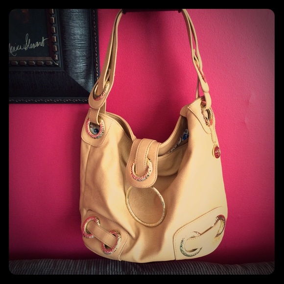 Big Buddha tan hobo handbag