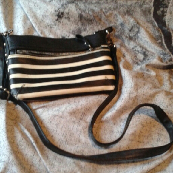 Striped crossbody