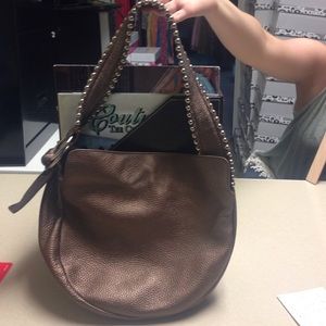 Bronze Purse with Metallic Purse