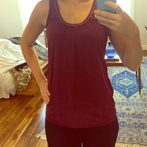 Maroon embellished tank