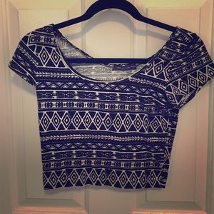 Tribal crop top