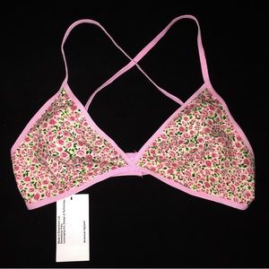 Floral Pink Bra Bralette