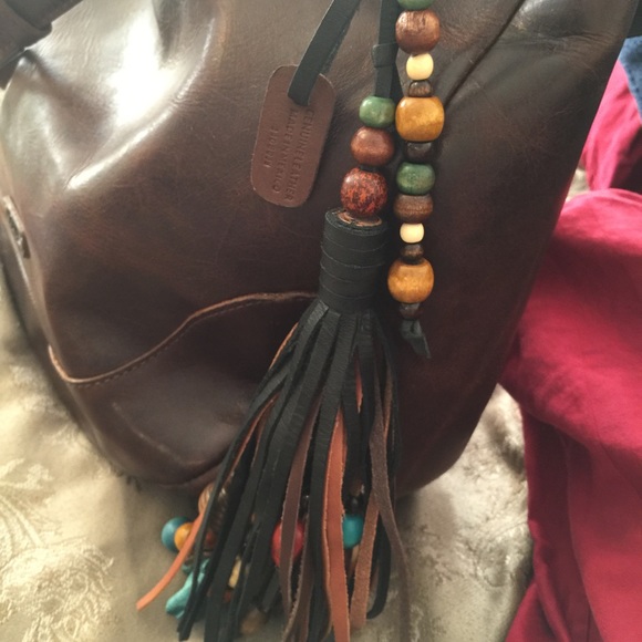 Frye purse tassel
