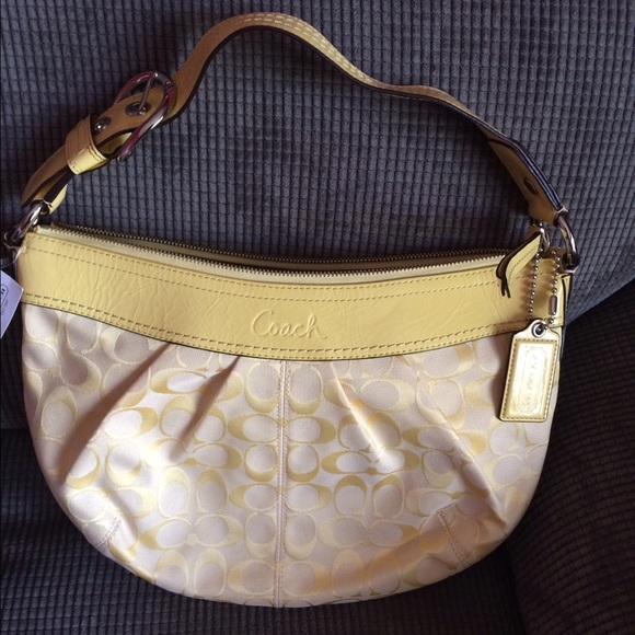 Authentic Coach signature handbag