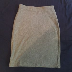 Grey body con pencil skirt