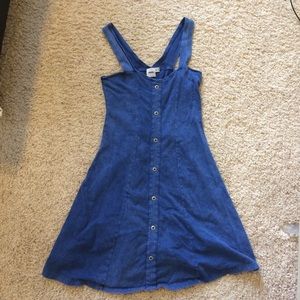 Denim Look Casual Skater Dress