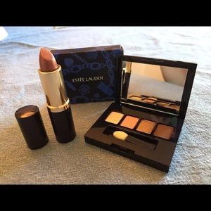 Estée Lauder eye shadow and full size lipstick.