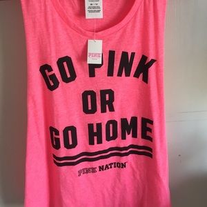 Brand new PINK tank top