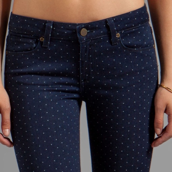 PAIGE Denim - Verdugo ankle in pin dot print