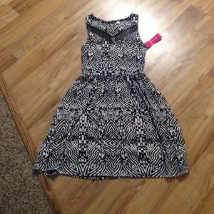 Adorable zebra print dress