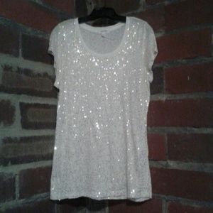 Calvin Klein sparkle evening Tee