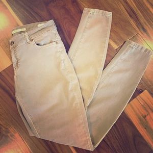 Tan Zara stretch denim