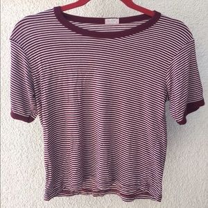 Red striped t-shirt