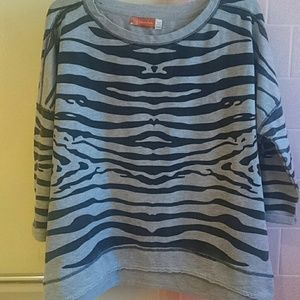 Zebra printed top