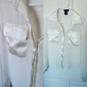 Pure white blouse