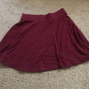 Maroon skater skirt