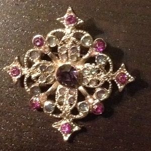 Purple brooch