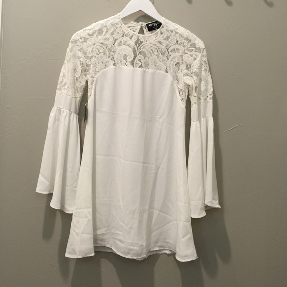 White and lace dress