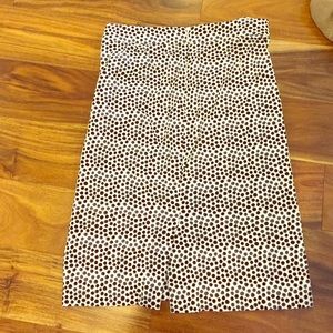 J Crew polka dot pencil skirt