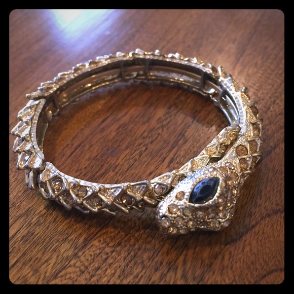 Gold snake bracelet