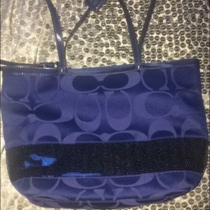 Authentic Blue Coach Purse