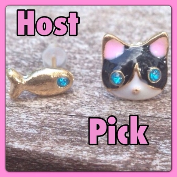 Jewelry - Kitty/Fishy Earrings✨6 available✨