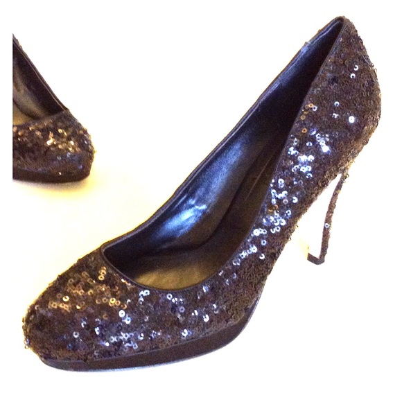 White House Black Market Shoes - White House Black Market Sequin Pumps