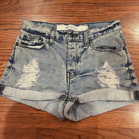 Brandy Distressed Denim Shorts