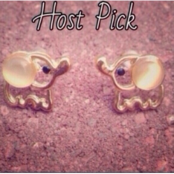 Jewelry - White Baby Elephant Earrings✨5 available✨