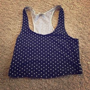 Polka dot crop tank
