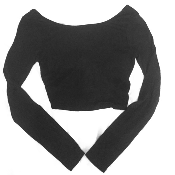 Black crop top - Picture 1 of 2