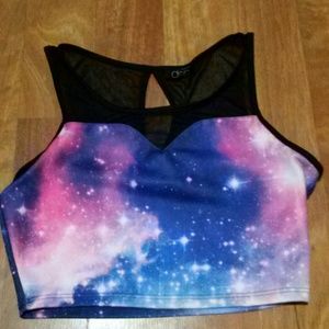 Galaxy crop top