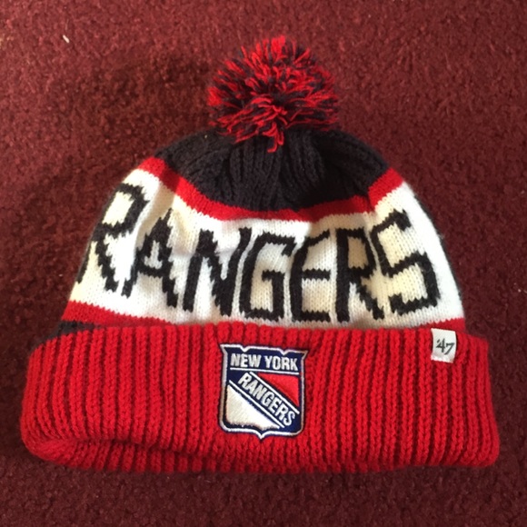 rangers pom pom hat