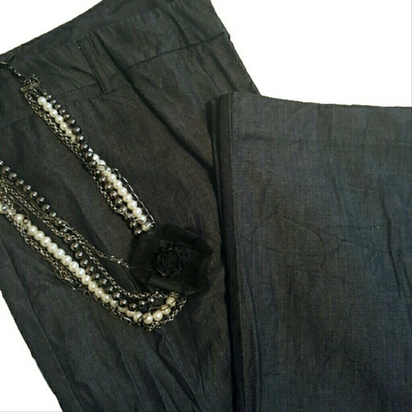 NWOT Lightweight denim dress slacks