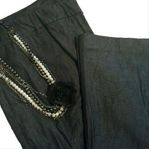 NWOT Lightweight denim dress slacks