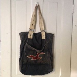 A hollister bag.