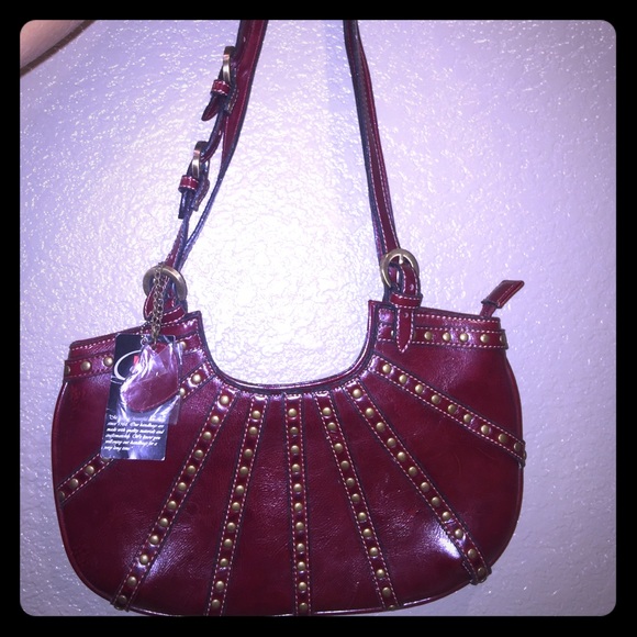 Handbags - Rina Rich maroon purse