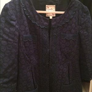 Nanette lepore eyelet blazer