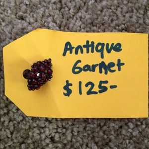 Antique garnet pin