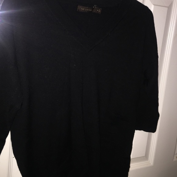 Black V-Neck Sweater