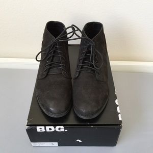BDG Black Lace Up Boots