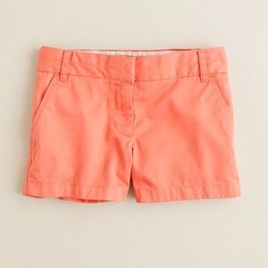 J. Crew 3" Chino Short- Coral