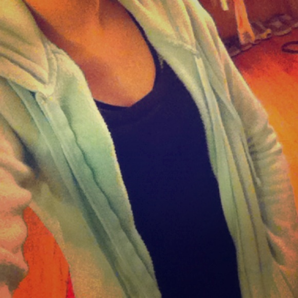 Aeropostale Blue Live Love Dream Collection Zip Up