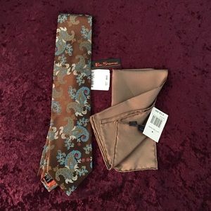 Hand Made Silk Tie and Pocket Kerchief