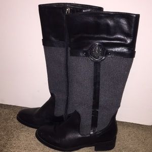 Black Leather Boots.