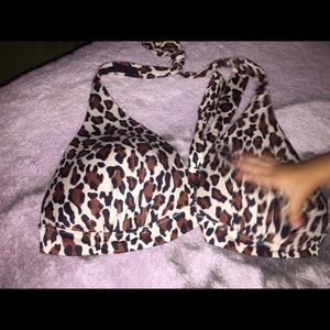 Vs leopard print bikini top