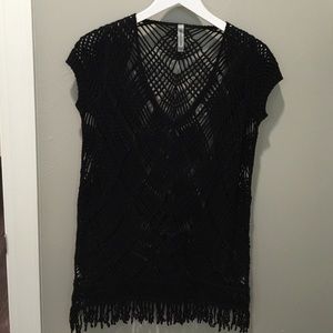 Crochet swim coverup