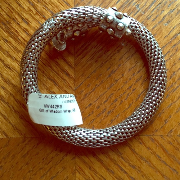 Alex and Ani gift of wisdom bracelet in silver