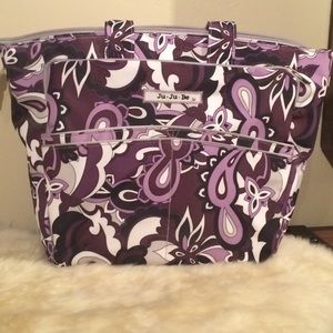 Ju ju be Be Spicy in purple paisley